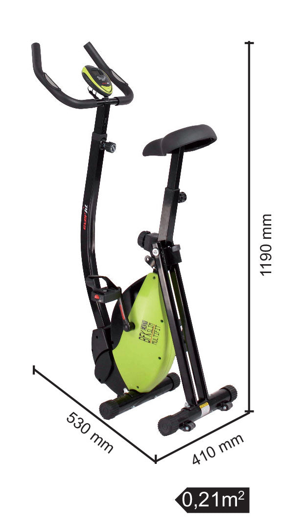 CYCLETTE EVERFIT BFK-EASY SLIM MULTIFIT salvaspazio accesso facilitato e manubrio regolabile in altezza ed inclinazione