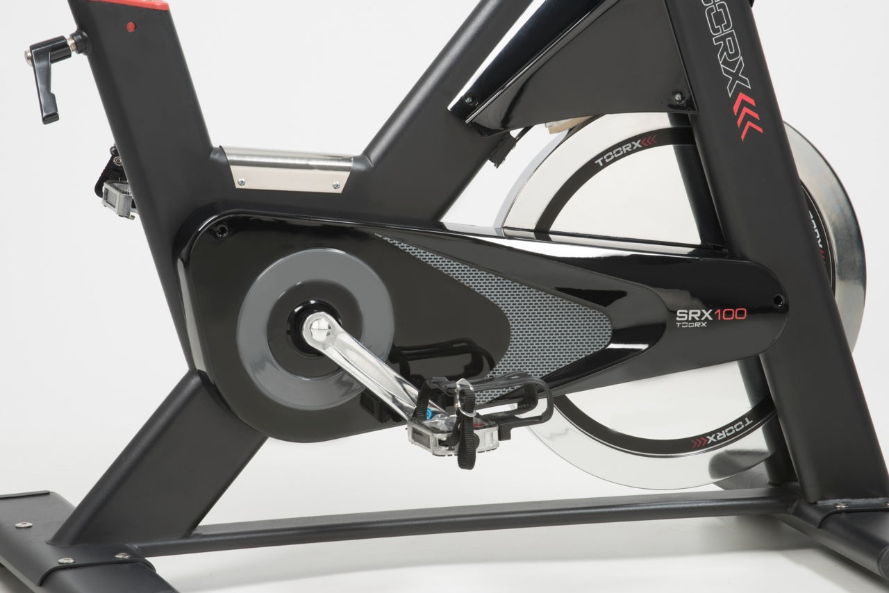 SPIN BIKE TOORX SRX-100 con ricevitore wireless e fascia cardio inclusa VOLANO Kg.26