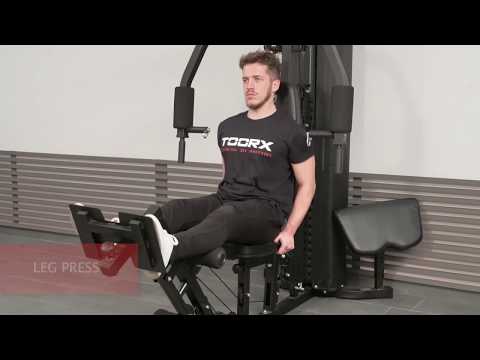 TOORX STAZIONE MULTIFUNZIONE MSX-50 pacco pesi 70 kg e pressa gambe regolabile
