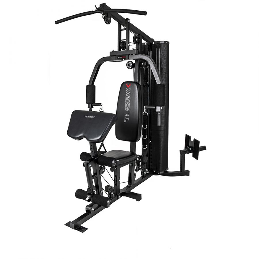 TOORX STAZIONE MULTIFUNZIONE MSX-50 pacco pesi 70 kg e pressa gambe regolabile