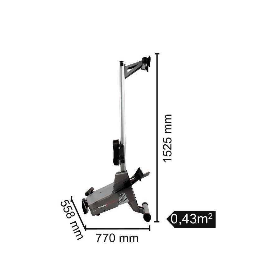 VOGATORE TOORX ROWER ACTIVE PRO elettromagnetico con ricevitore wireless - salvaspazio